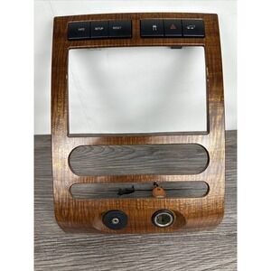 2007-2014 Ford Expedition Woodgrain Dash Trim Radio Climate Panel Bezel OEM